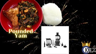 Pounded Yam with Blender  Ninja Foodi [upl. by Eisyak]