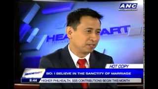 Headstart with Karen Davila  special guest Bro Bo Sanchez  01032014 [upl. by Gauntlett]