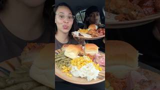 Thanksgiving Dinner Mukbang Happy Thanksgiving [upl. by Gentilis]