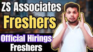 ZS Associates Biggest Hiring  OFF Campus Job Drive  Fresher Jobs  Latest Hirings  Test Mail [upl. by Erej820]