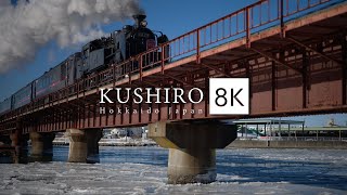 short ver 2023 KUSHIRO Hokkaido Japan in 8K  釧路 winter [upl. by Arrat840]