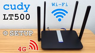 Cudy LT500 4G router WiFi dual band • Unboxing installation configuration and test [upl. by Elo657]