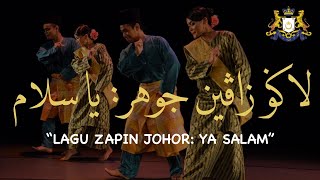 Lagu Zapin Melayu Johor  Ya Salam Gemilang Negeri  يا سلام ڬميلڠ نڬري  Lirik Tulisan Jawi [upl. by Lauro]