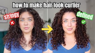 How to Fix Stringy Limp Hair Make Your Hair Look Curlier With Styling Techniques [upl. by Murat35]