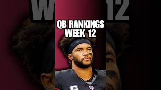 QBs Rankings for Fantasy Football Week 12 nfl shorts [upl. by Aleinad55]