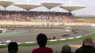 2013 F1 Chinese GrandPrix Grandstand K [upl. by Nomelihp]