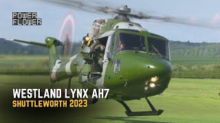 Westland Lynx AH7  Shuttleworth Season Premiere 2023 [upl. by Minetta695]