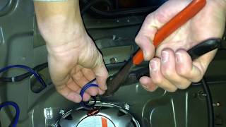 WIRING CAR SPEAKERS FROM AMPLIFIER Rear Deck  part 1 [upl. by Andrien262]