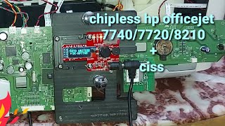 chipless ciss hp officejet pro 7740 A3 [upl. by Arie683]