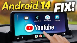 Android 14 FIX for Fermata Auto and CarStream with AAWireless Android Auto Adapter [upl. by Donahue]