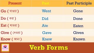 Verb Forms  280 Most Important Forms of Verbs  Verbs with Bengali Meanings   Part  1 [upl. by Artinak]