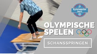 Olympische spelen  Schansspringen in de gymzaal [upl. by Piks]