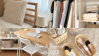 SUB clean and organize my room with me 🛏  IKEA ıtems 🏷 [upl. by Llertnad]