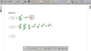 Simplificar usando las propiedades de las potencias con letras [upl. by Dearman]