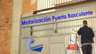 Motorización completa Puerta Basculante garaje [upl. by Aleehs763]