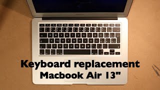 Macbook Air keyboard replacement [upl. by Avivah435]