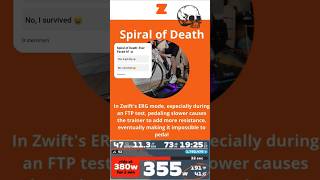 CAN I SURVIVE THE SPIRAL OF DEATH 💀🚲 zwift zwifting cycling ftptest ergmode [upl. by Nasaj]