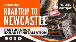 NEWCASTLE PART 2  SUZUKI JIMNY TORQIT EXHAUST INSTALLATION [upl. by Nilyaj]