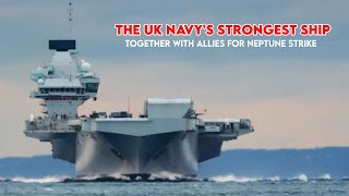 UK flagship aircraft carrier HMS Queen Elizabeth deployed in Neptune Strike under NATO command [upl. by Angy322]