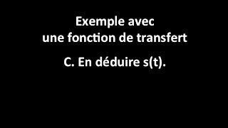 Ex avec une fonction de transfert  c transformation de Vp [upl. by Bledsoe]