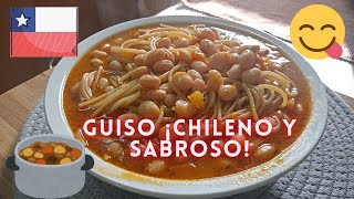 Guiso chileno Porotos con riendas receta para principiantes [upl. by Nilrah]