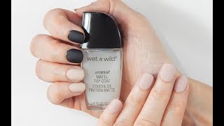 Wet N Wild Matte Top Coat Review [upl. by Nawiat197]