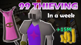 OSRS 99 THIEVING guide from Ardy Knight with tips and tricks 250K xphr [upl. by Yrellam]