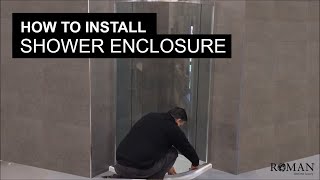 How to install a quadrant Shower Enclosure [upl. by Cr]