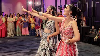 Beautiful Sangeet Dance Performance by the Bride and her Sister  Indian Wedding 4K [upl. by Weitman]