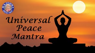 Universal Peace Mantra With Lyrics  Om Purnamadah  11 Times  Spiritual Chants [upl. by Nosneb462]