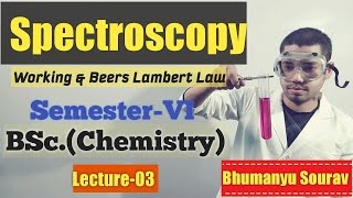 Working of UV Spectroscopy amp BeersLambert Law  BScSemVI [upl. by Bjorn]