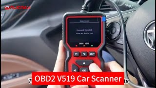 OBD2 V519 OBDii Scanner Automotive Fault Diagnosis Instrument Battery Voltage Detection [upl. by Atnovart542]