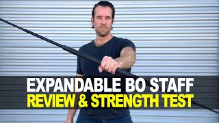 Expandable Bo Staff Review amp Strength Test [upl. by Elleiram]