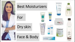 Moisturiser for dry skin for Face and body  product recommendations  dermatologist [upl. by Fanchie]