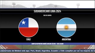 CHILE VS ARGENTINA  SUDAMERICANO LIMA 2024 [upl. by Matronna]