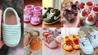 Crochet baby boy shoes design [upl. by Roe]