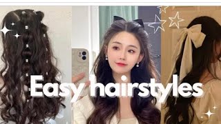 Best easy ponytaileveryday high pony hairstylehairstyle for collegecute hairstyles hairstyle [upl. by Petrine259]