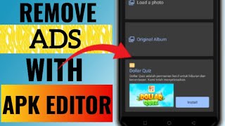 How to remove ADS with apk Editor pro  remove google ads apkeditorpro [upl. by Akahs]