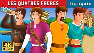 LES QUATRES FRERES  The Four Brothers in French  Contes De Fées Français [upl. by Eloci]