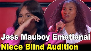 Jess Mauboy Emotional Response To Niece Blind Audition [upl. by Gillead354]