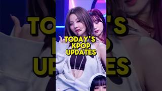 TODAYS KPOP UPDATES 🔥 kpop short [upl. by Rawna173]