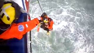 Dramatic helicopter rescue in Cornwall [upl. by Kantor676]