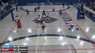 Volleyball Féminin  Les Citadins de lUQAM reçoivent luniversité McGill [upl. by Ycnaffit]