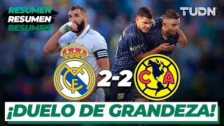 Resumen y goles  Real Madrid 22 América  Amistoso Internacional  TUDN [upl. by Riada]