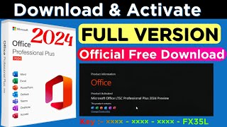 download and install microsoft office 2024 Free  Activation key 🗝️  Download MS Office 2024 Free [upl. by Adan297]