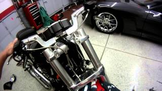 vrod muscle riser install vrod v rod vrscf [upl. by Einnoc]