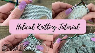 The Magic of Helical Knitting  Knitty Natty  Tutorials [upl. by Wait194]