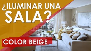 ✔️¿Cómo es la ILUMINACION DE UNA SALA color Beige😲 Ideas de Iluminación para sala de estar moderna [upl. by Bonn]