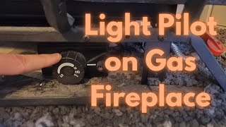 How to Light Pilot on Gas Fireplace [upl. by Sinclare]