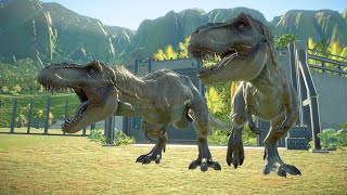 ALL 50 LARGE CARNIVORES amp HERBIVORE SPECIES RELEASED  Jurassic World Evolution 2 [upl. by Leirza]